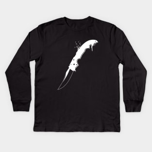 Falchion Knife CSGO Gaming Kids Long Sleeve T-Shirt